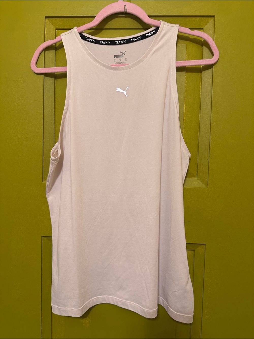 Puma Women's Cream Color Performance Muscle Tank
